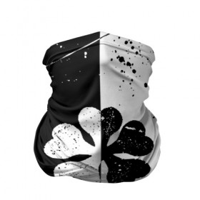 Бандана-труба 3D с принтом ЧЁРНЫЙ КЛЕВЕР в Кировске, 100% полиэстер, ткань с особыми свойствами — Activecool | плотность 150‒180 г/м2; хорошо тянется, но сохраняет форму | asta | black bull | black clover | bull | clover | аста | бык | клевер | чёрный бык | чёрный клевер