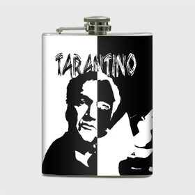 Фляга с принтом Tarantino в Кировске, металлический корпус | емкость 0,22 л, размер 125 х 94 мм. Виниловая наклейка запечатывается полностью | quentin tarantino | квентин тарантино