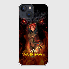 Чехол для iPhone 13 mini с принтом Warframe anime в Кировске,  |  | digital extremes | excalibur | nyx | saryn | space | warframe | варфрэйм | космос | шутер