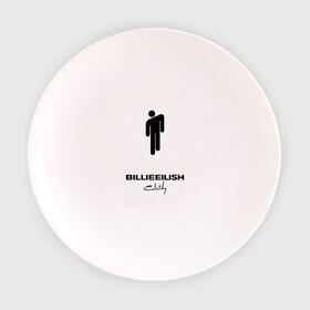 Тарелка с принтом BILLIE EILISH в Кировске, фарфор | диаметр - 210 мм
диаметр для нанесения принта - 120 мм | be | billie | billie eilish | билли | билли айлиш