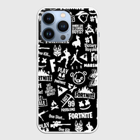 Чехол для iPhone 13 Pro с принтом FORTNITE ПАТТЕРН   ФОРТНАЙТ ПАТТЕРН в Кировске,  |  | Тематика изображения на принте: fortnite | fortnite 2 | fortnite x маршмелло | ikonik | marshmello | ninja | ninja streamer | иконик | ниндзя | фортнайт | фортнайт 2 | фортнайт глава 2