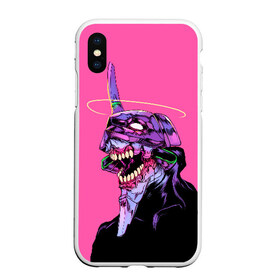 Чехол для iPhone XS Max матовый с принтом EVANGELION (CRY) в Кировске, Силикон | Область печати: задняя сторона чехла, без боковых панелей | angel | eva | evangelion | neon genesis evangelion | nerv | аска лэнгли сорью | ева | евангелион | мисато кацураги | рей аянами | синдзи