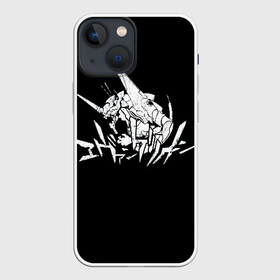 Чехол для iPhone 13 mini с принтом EVANGELION (LOGO) в Кировске,  |  | Тематика изображения на принте: angel | eva | evangelion | neon genesis evangelion | nerv | аска лэнгли сорью | ева | евангелион | мисато кацураги | рей аянами | синдзи