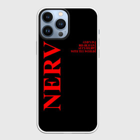 Чехол для iPhone 13 Pro Max с принтом Nerv logo в Кировске,  |  | Тематика изображения на принте: angel | eva | evangelion | neon genesis evangelion | nerv | аска лэнгли сорью | ева | евангелион | мисато кацураги | рей аянами | синдзи