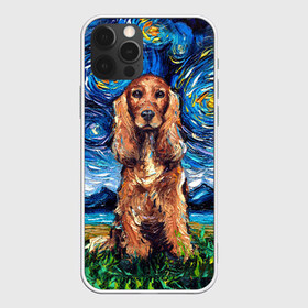 Чехол для iPhone 12 Pro Max с принтом Кокер-спаниель (Van Gogh style в Кировске, Силикон |  | Тематика изображения на принте: gogh | van | vincent | willem | ван | винсент | гог | кокер | пёс | постимпрессионизм | собака | спаниель | художник