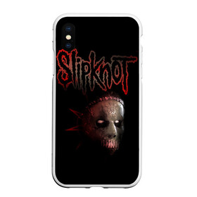 Чехол для iPhone XS Max матовый с принтом Slipknot Jay в Кировске, Силикон | Область печати: задняя сторона чехла, без боковых панелей | band | creepy | drum | drummer | jay | mask | metal | rock | scary | slipknot | слипкнот