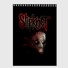 Скетчбук с принтом Slipknot Jay в Кировске, 100% бумага
 | 48 листов, плотность листов — 100 г/м2, плотность картонной обложки — 250 г/м2. Листы скреплены сверху удобной пружинной спиралью | band | creepy | drum | drummer | jay | mask | metal | rock | scary | slipknot | слипкнот