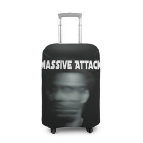 Чехол для чемодана 3D с принтом Massive Attack в Кировске, 86% полиэфир, 14% спандекс | двустороннее нанесение принта, прорези для ручек и колес | грант маршалл | роберт дель ная | трип хоп
