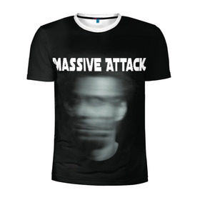 Мужская футболка 3D спортивная с принтом Massive Attack в Кировске, 100% полиэстер с улучшенными характеристиками | приталенный силуэт, круглая горловина, широкие плечи, сужается к линии бедра | Тематика изображения на принте: грант маршалл | роберт дель ная | трип хоп