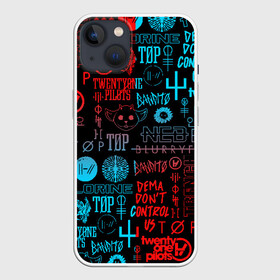 Чехол для iPhone 13 с принтом TWENTY ONE PILOTS в Кировске,  |  | 21 pilots | 21p | bandito | blurryface | chlorine | joshua | ned | top | trench | twenty one pilots | tyler | бандито | нэд | тренч