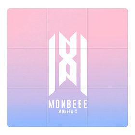 Магнитный плакат 3Х3 с принтом Monbebe - Monsta X в Кировске, Полимерный материал с магнитным слоем | 9 деталей размером 9*9 см | hyungwon | i.m | jooheon | k pop | kihyun | kpop | minhyuk | monbebe | monsta x | shownu | wonho | к поп | монста икс