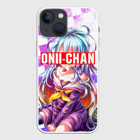 Чехол для iPhone 13 mini с принтом ONNI CHAN (Плашка переносная) в Кировске,  |  | anime | game | life | manga | no game | no game no life | no life | onni chan | sempai | senpai | аниме | без игры без жизни | братишка | манга | семпай | сенпай