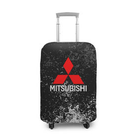 Чехол для чемодана 3D с принтом MITSUBISHI в Кировске, 86% полиэфир, 14% спандекс | двустороннее нанесение принта, прорези для ручек и колес | mitsubishi | sport | митсубиси | митсубиши | спорт