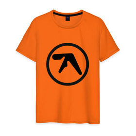 Мужская футболка хлопок с принтом Aphex Twin в Кировске, 100% хлопок | прямой крой, круглый вырез горловины, длина до линии бедер, слегка спущенное плечо. | Тематика изображения на принте: intelligent dance music | драм энд бэйс | ричард дэвид джеймс | техно | эйсид | эмбиент