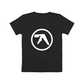 Детская футболка хлопок с принтом Aphex Twin в Кировске, 100% хлопок | круглый вырез горловины, полуприлегающий силуэт, длина до линии бедер | Тематика изображения на принте: intelligent dance music | драм энд бэйс | ричард дэвид джеймс | техно | эйсид | эмбиент