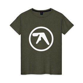 Женская футболка хлопок с принтом Aphex Twin в Кировске, 100% хлопок | прямой крой, круглый вырез горловины, длина до линии бедер, слегка спущенное плечо | intelligent dance music | драм энд бэйс | ричард дэвид джеймс | техно | эйсид | эмбиент