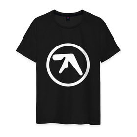 Мужская футболка хлопок с принтом Aphex Twin в Кировске, 100% хлопок | прямой крой, круглый вырез горловины, длина до линии бедер, слегка спущенное плечо. | intelligent dance music | драм энд бэйс | ричард дэвид джеймс | техно | эйсид | эмбиент
