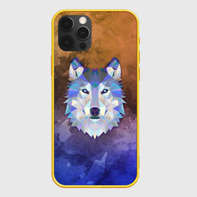 Чехол для iPhone 12 Pro Max с принтом Волк в Кировске, Силикон |  | Тематика изображения на принте: волк | геометрия | градиент | дикое животное | животное | текстура