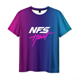 Мужская футболка 3D с принтом NFS HEAT в Кировске, 100% полиэфир | прямой крой, круглый вырез горловины, длина до линии бедер | need for speed | nfs | nfs heat | нфс | нфс хит