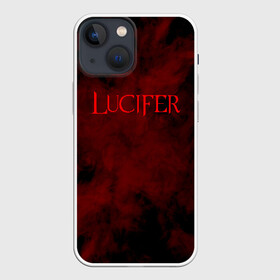 Чехол для iPhone 13 mini с принтом LUCIFER (КРЫЛЬЯ) в Кировске,  |  | Тематика изображения на принте: demons | lucifer | title | люцифер | надпись