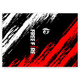 Поздравительная открытка с принтом GARENA FREE FIRE в Кировске, 100% бумага | плотность бумаги 280 г/м2, матовая, на обратной стороне линовка и место для марки
 | Тематика изображения на принте: free fire | garena | garena free fire | гарена | гарена фри фаер | фри фаер