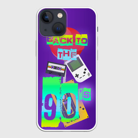 Чехол для iPhone 13 mini с принтом Назад в 90 в Кировске,  |  | Тематика изображения на принте: 90е | back | back to the 90 | retro | ретро