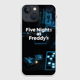 Чехол для iPhone 13 mini с принтом FIVE NIGHTS AT FREDDYS в Кировске,  |  | 5 ночей с фредди | animation | bonnie | chica | five nights at freddys | fnaf | foxy | freddy | funny | horror | scary | бонни | майк | пять | ужас | фнаф | фокси | фредди | чика | шмидт