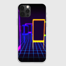 Чехол для iPhone 12 Pro Max с принтом NEON STYLE в Кировске, Силикон |  | bright | colorful | cool | disco | music | music lover | retro | speaker | tape recorder | technique | vintage | винтаж | динамик | диско | магнитофон | меломан | музыка | неон | разноцветный | ретро | техника