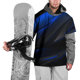 Накидка на куртку 3D с принтом Blue and Black в Кировске, 100% полиэстер |  | Тематика изображения на принте: 3d | 3д | black | blue | texture | геометрия | красно синее | синий | текстуры | фигуры | черный