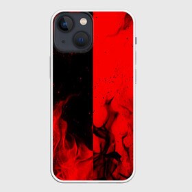 Чехол для iPhone 13 mini с принтом BLACK RED FIRE в Кировске,  |  | bright | fire | flame | heat | light | wildfire | искры | огненный | огонь | пламя | пожар