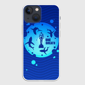 Чехол для iPhone 13 mini с принтом One Breath в Кировске,  |  | Тематика изображения на принте: dive | diving | swim | swimming | synchronized swimming | водный спорт | дайвинг | плавание | пловец | синхронное плавание | спорт