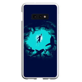 Чехол для Samsung S10E с принтом Swimming in the sea в Кировске, Силикон | Область печати: задняя сторона чехла, без боковых панелей | dive | diving | swim | swimming | synchronized swimming | водный спорт | дайвинг | плавание | пловец | синхронное плавание | спорт