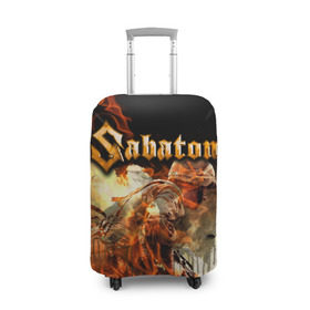Чехол для чемодана 3D с принтом Sabaton в Кировске, 86% полиэфир, 14% спандекс | двустороннее нанесение принта, прорези для ручек и колес | heavy | metal | power | sabaton | метал | пауэр | сабатон | хэви
