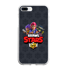 Чехол для iPhone 7Plus/8 Plus матовый с принтом BRAWL STARS в Кировске, Силикон | Область печати: задняя сторона чехла, без боковых панелей | brawl stars | bull | colt | leon | stars | берли | бо | брок | ворон | джесси | динамайк | дэррил | кольт | леон | мортис | нита | пайпер | пенни | поко | пэм | рикошет | спайк | тара | фрэнк | шелли | эль примо