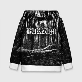 Детская толстовка 3D с принтом Burzum в Кировске, 100% полиэстер | двухслойный капюшон со шнурком для регулировки, мягкие манжеты на рукавах и по низу толстовки, спереди карман-кенгуру с мягким внутренним слоем | Тематика изображения на принте: burzum | ghotic | варг викернес | мрак | тьма