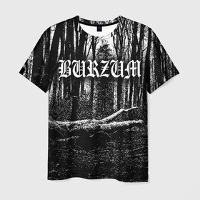 Мужская футболка 3D с принтом Burzum в Кировске, 100% полиэфир | прямой крой, круглый вырез горловины, длина до линии бедер | burzum | ghotic | варг викернес | мрак | тьма