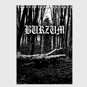 Скетчбук с принтом Burzum в Кировске, 100% бумага
 | 48 листов, плотность листов — 100 г/м2, плотность картонной обложки — 250 г/м2. Листы скреплены сверху удобной пружинной спиралью | Тематика изображения на принте: burzum | ghotic | варг викернес | мрак | тьма