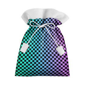 Подарочный 3D мешок с принтом Checkerboard Color в Кировске, 100% полиэстер | Размер: 29*39 см | Тематика изображения на принте: checkerboard | gradient | бойчик | в клетку | в клеточку | градиент | клетка | музыка | орнамент | френдзона | шахматная доска | шашки