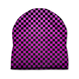 Шапка 3D с принтом Checkerboard Color в Кировске, 100% полиэстер | универсальный размер, печать по всей поверхности изделия | checkerboard | gradient | бойчик | в клетку | в клеточку | градиент | клетка | музыка | орнамент | френдзона | шахматная доска | шашки