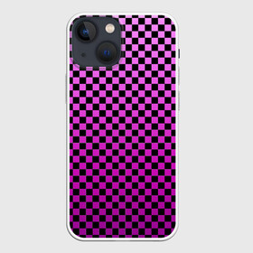Чехол для iPhone 13 mini с принтом Checkerboard Color в Кировске,  |  | checkerboard | gradient | бойчик | в клетку | в клеточку | градиент | клетка | музыка | орнамент | френдзона | шахматная доска | шашки
