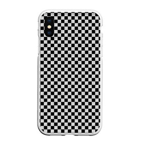 Чехол для iPhone XS Max матовый с принтом Checkerboard Color в Кировске, Силикон | Область печати: задняя сторона чехла, без боковых панелей | checkerboard | gradient | бойчик | в клетку | в клеточку | градиент | клетка | музыка | орнамент | френдзона | шахматная доска | шашки