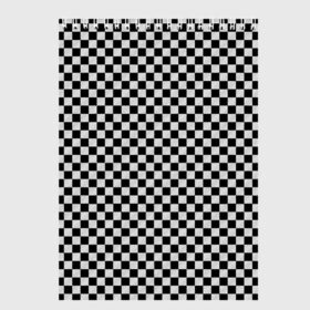 Скетчбук с принтом Checkerboard Color в Кировске, 100% бумага
 | 48 листов, плотность листов — 100 г/м2, плотность картонной обложки — 250 г/м2. Листы скреплены сверху удобной пружинной спиралью | Тематика изображения на принте: checkerboard | gradient | бойчик | в клетку | в клеточку | градиент | клетка | музыка | орнамент | френдзона | шахматная доска | шашки