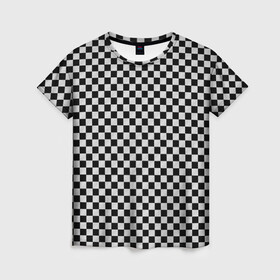 Женская футболка 3D с принтом Checkerboard Color  в Кировске, 100% полиэфир ( синтетическое хлопкоподобное полотно) | прямой крой, круглый вырез горловины, длина до линии бедер | checkerboard | gradient | бойчик | в клетку | в клеточку | градиент | клетка | музыка | орнамент | френдзона | шахматная доска | шашки