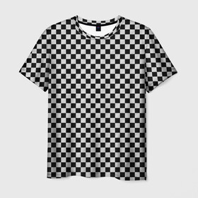 Мужская футболка 3D с принтом Checkerboard Color  в Кировске, 100% полиэфир | прямой крой, круглый вырез горловины, длина до линии бедер | checkerboard | gradient | бойчик | в клетку | в клеточку | градиент | клетка | музыка | орнамент | френдзона | шахматная доска | шашки
