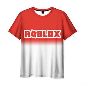 Мужская футболка 3D с принтом Roblox в Кировске, 100% полиэфир | прямой крой, круглый вырез горловины, длина до линии бедер | game | gamer | logo | minecraft | simulator | игра | конструктор | лого | симулятор | строительство | фигура