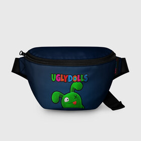 Поясная сумка 3D с принтом Uglydolls в Кировске, 100% полиэстер | плотная ткань, ремень с регулируемой длиной, внутри несколько карманов для мелочей, основное отделение и карман с обратной стороны сумки застегиваются на молнию | dolls | ugly | куклы | куклы с характером | мультфильм | плюшевые куклы | плюшевый