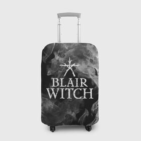 Чехол для чемодана 3D с принтом BLAIR WITCH в Кировске, 86% полиэфир, 14% спандекс | двустороннее нанесение принта, прорези для ручек и колес | blair witch | blair witch 2019 | blair witch игра | blairs witch | блэр | ведьмы | ведьмы из блэр