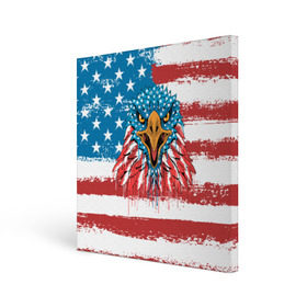 Холст квадратный с принтом American Eagle в Кировске, 100% ПВХ |  | america | amerika | bird | eagle | flag | usa | америка | американский | орел | птица | соединенные | сша | флаг | штаты