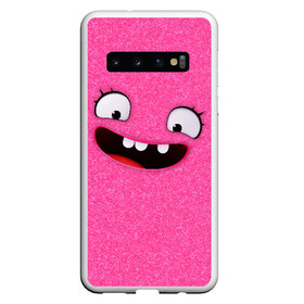 Чехол для Samsung Galaxy S10 с принтом MOXY (UglyDolls) в Кировске, Силикон | Область печати: задняя сторона чехла, без боковых панелей | Тематика изображения на принте: moxy | войлок | куклы | мокси | плюшевые | характер