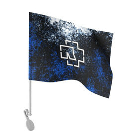 Флаг для автомобиля с принтом RAMMSTEIN в Кировске, 100% полиэстер | Размер: 30*21 см | lindemann | rammstein | рамштайн | тилль линдеманн